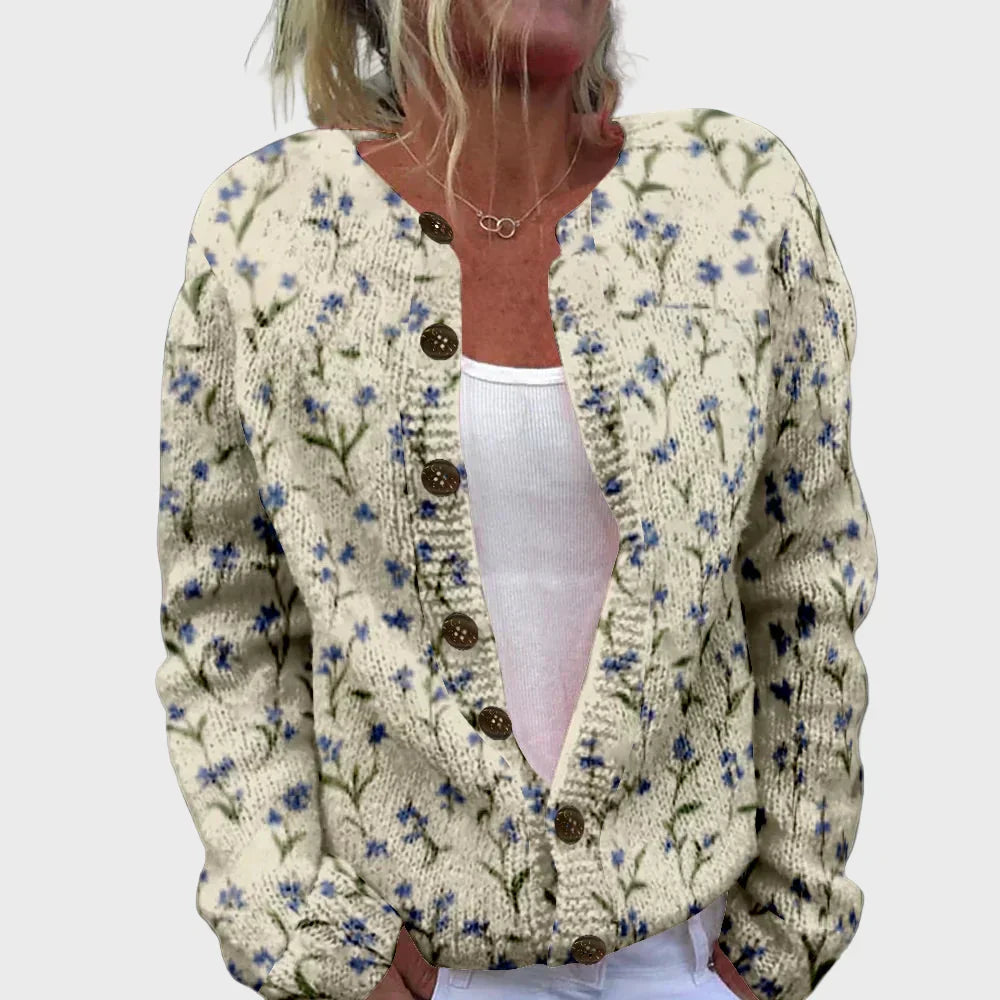 Vestă tricotată elegantă cu model
