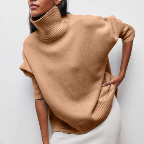 Katrielle - comfortable sweater with a high neck