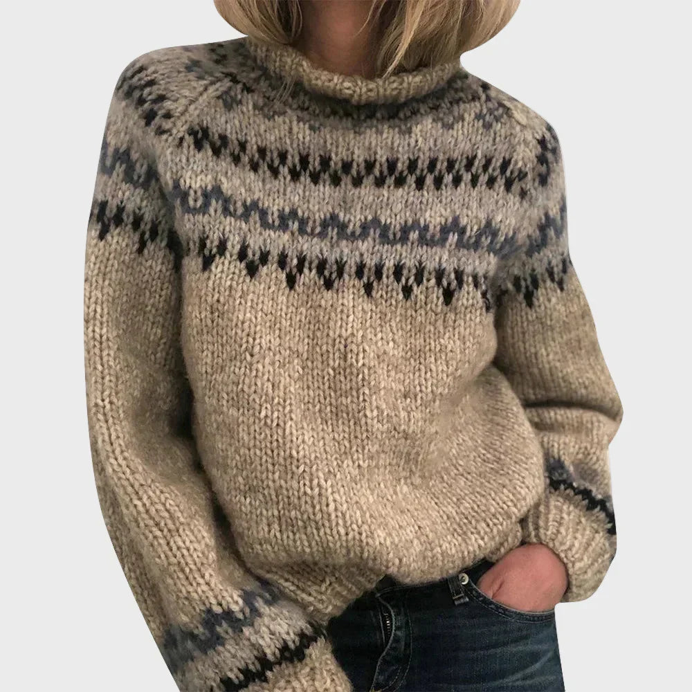 Elegant Sweater with Collar