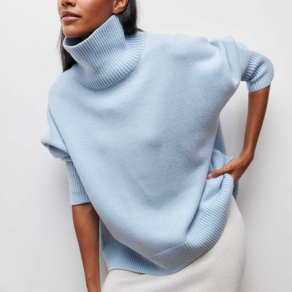 Katrielle - comfortable sweater with a high neck