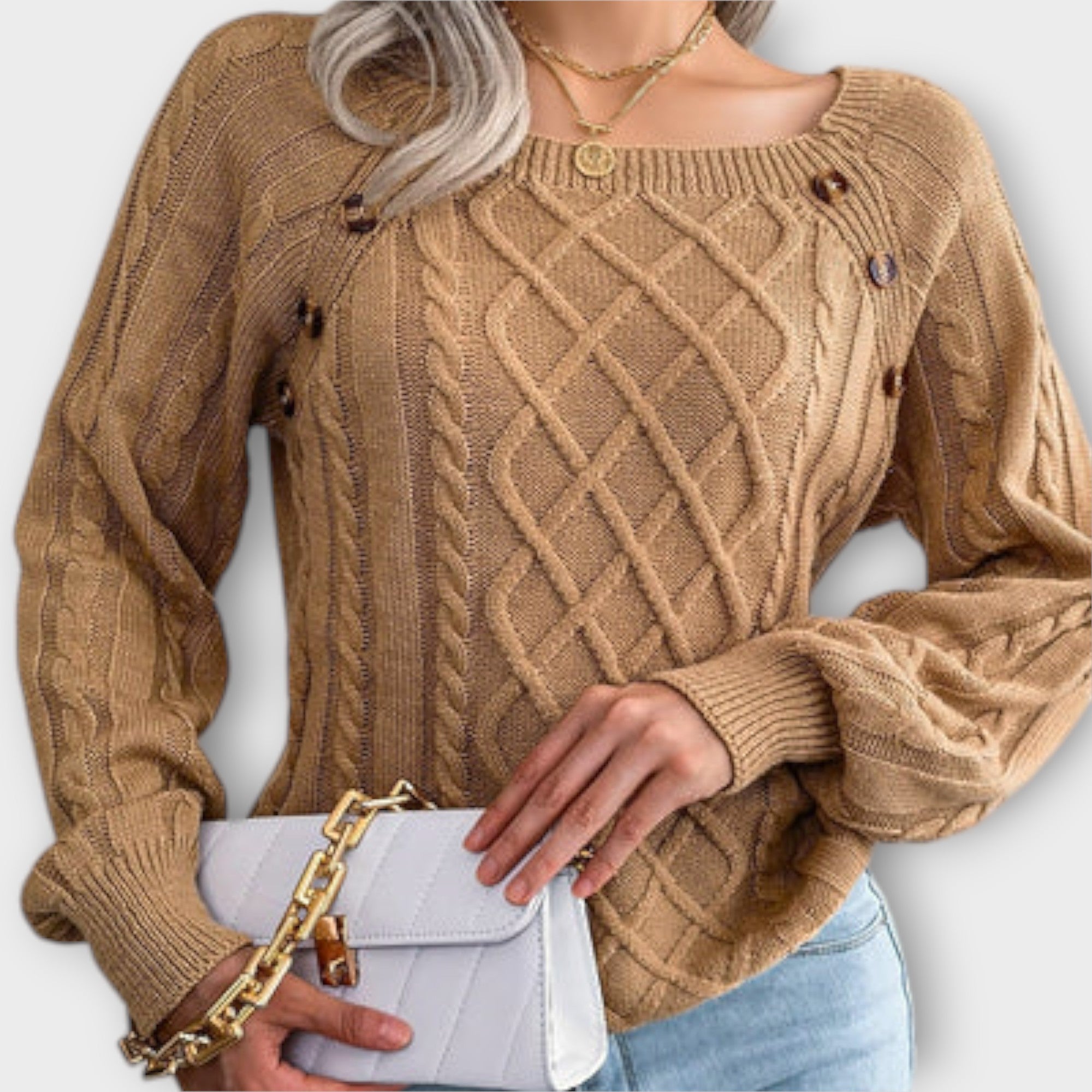 Malia - Sweater with Buttons
