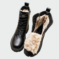 Beatriz | Winter Leather Boots with Fuzzy Lining