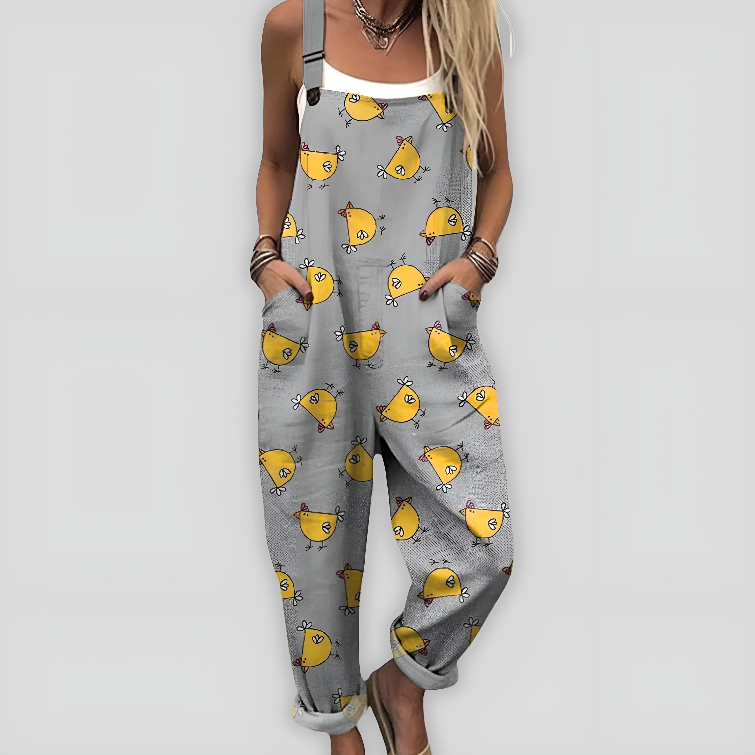 Comfortable and Stylish Jumpsuit with a Loose Silhouette