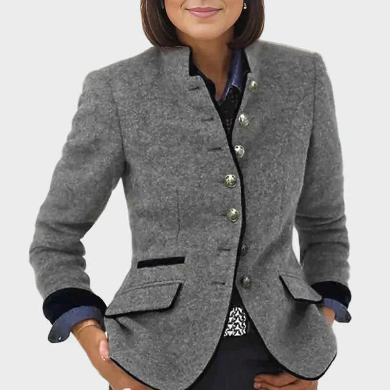 Stylish Short Blazer with Pockets