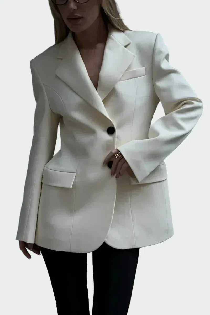 Blazer with Distinctive Line and Buttons