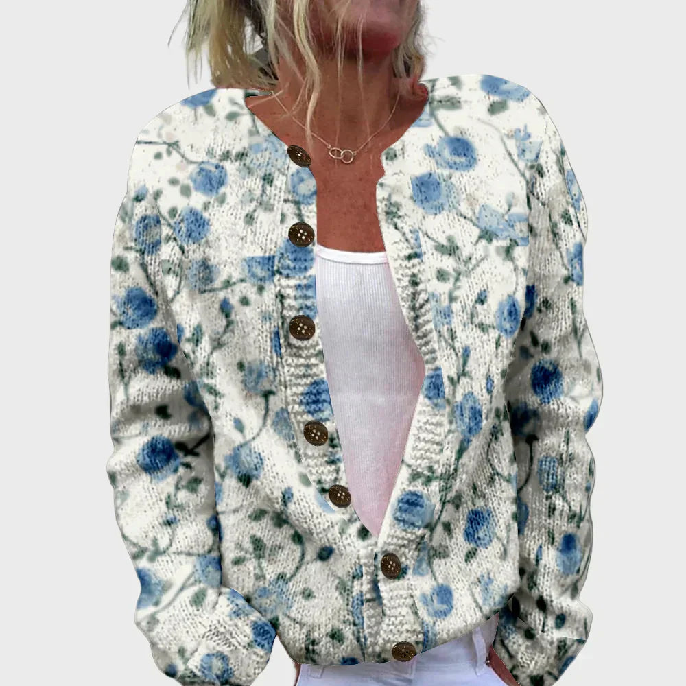 Vestă tricotată elegantă cu model