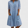 Cristina | Figure-Flattering Denim Dress
