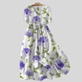 Flower Dress in Lavender Shade