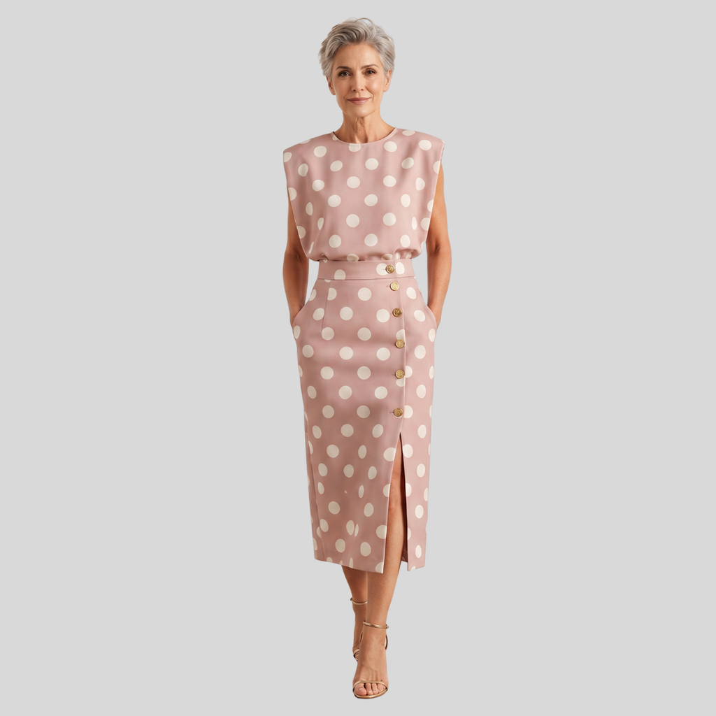 Elena | Sleeveless Top & Midi Pencil Skirt