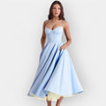 Stylish Midi Dress with Elegant Line