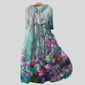 Flower Dress with Degrade Pattern