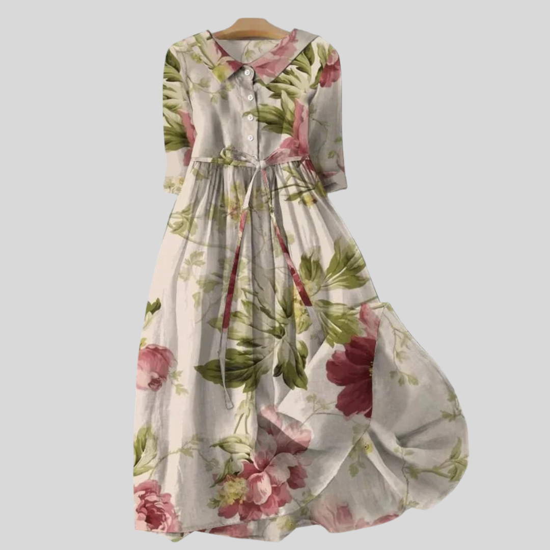 Long Botanical Dress