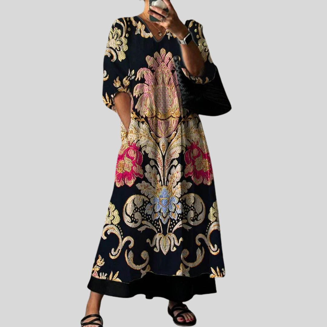 Rochie elegantă imprimată Clara