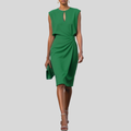 Rose - Draped Wrap Midi Dress
