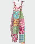 Bohemian Jumpsuit with Floral Pattern – Casual Style and Comfort All Day