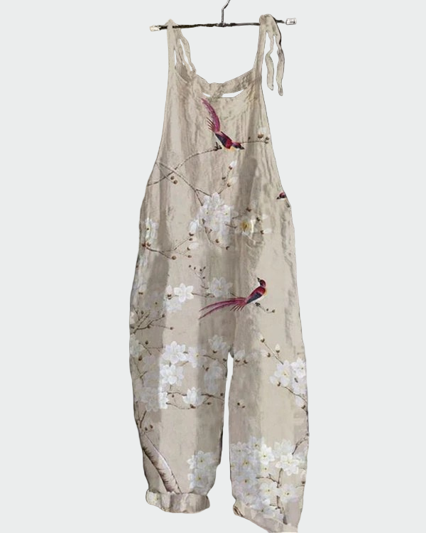 Retro Floral Jumpsuit