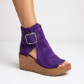 Wendy — Modern Open-Toe Wedge Ankle Boots