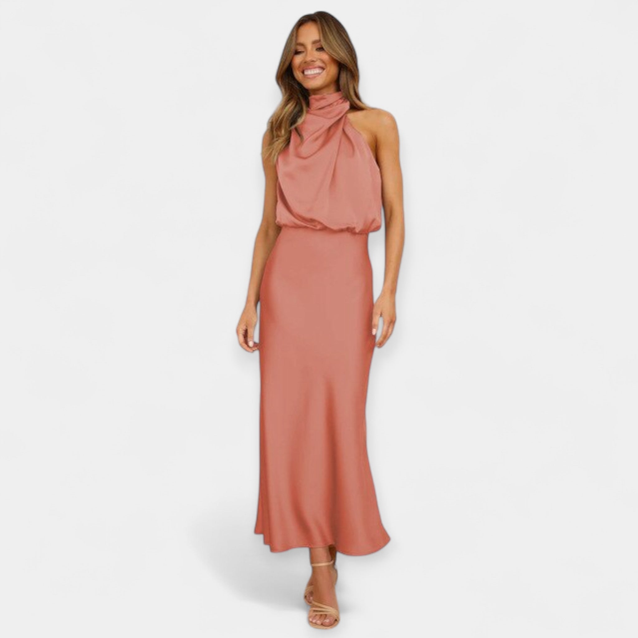 Maxi Dress with Open Shoulders