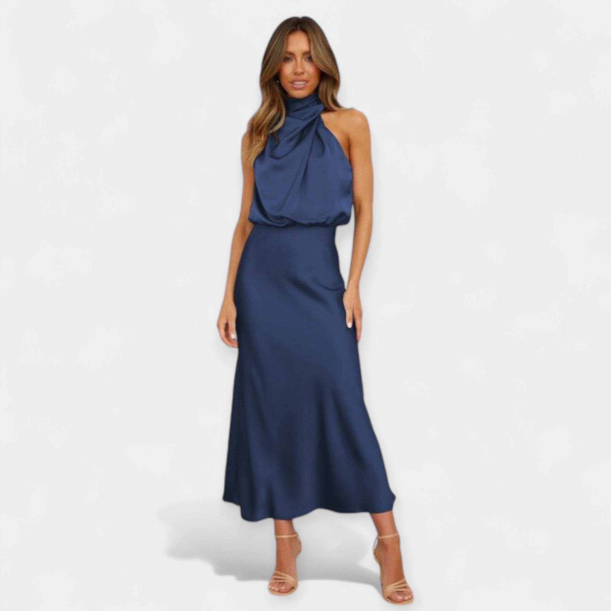 Maxi Dress with Off-Shoulder Line