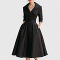 Rosalie - Elegant Midi Dress with Subtle Shine