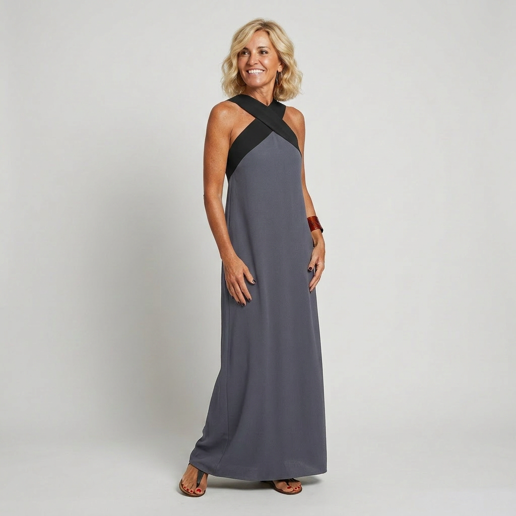 Delphine | Dress With Crossed Cut