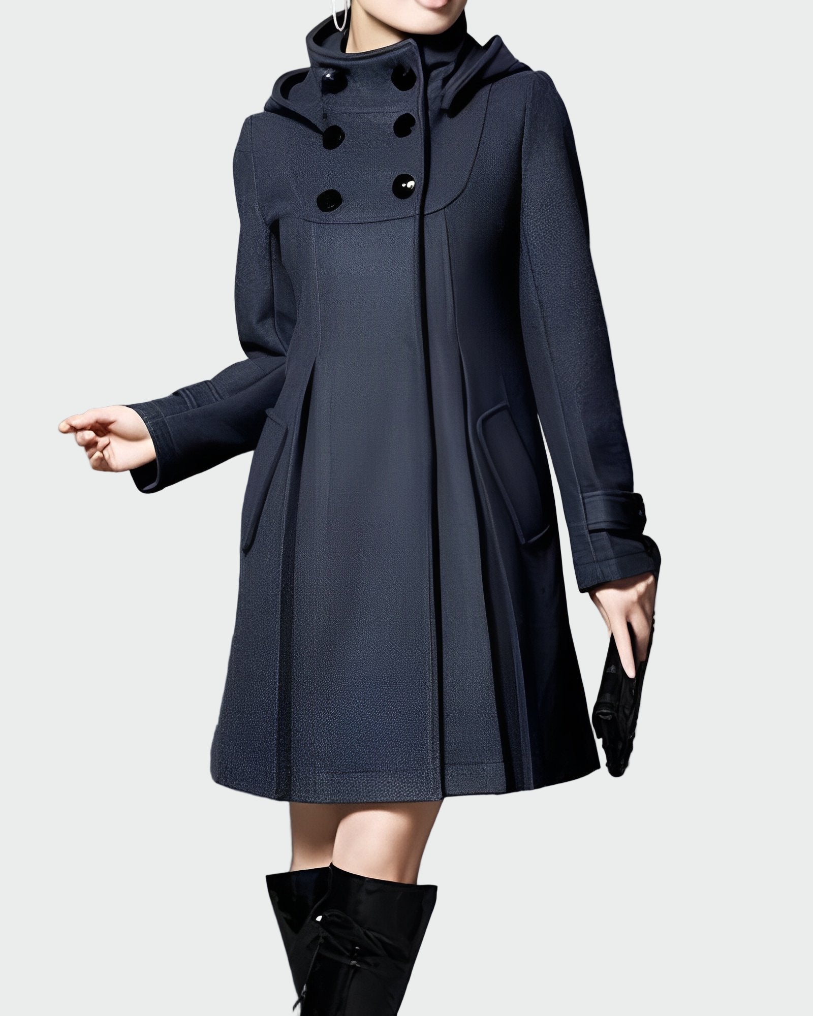 Coat with Hood and Collar