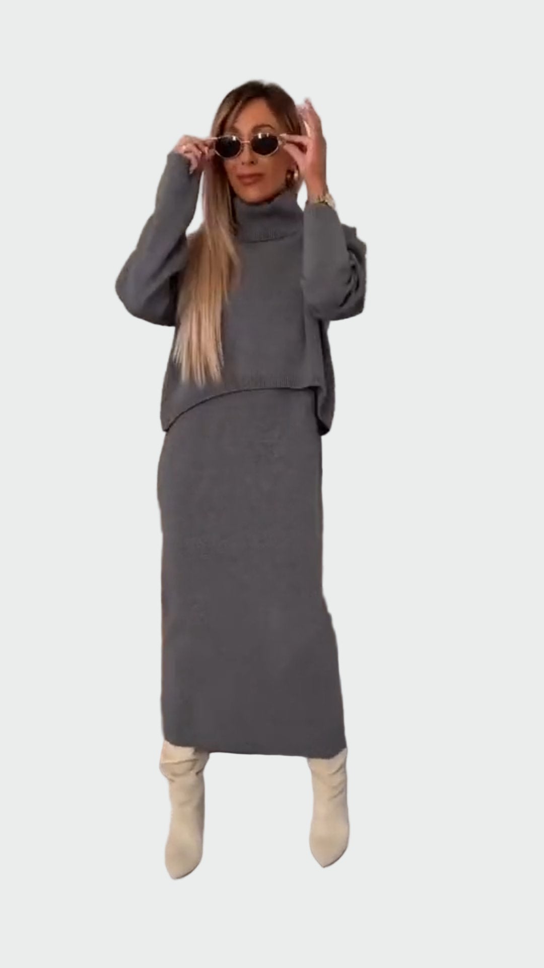 Set Rochie și Pulover