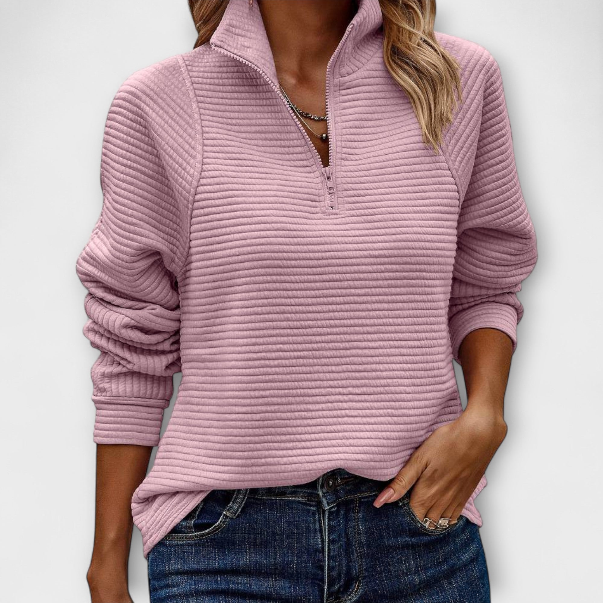 Vilja - Sweater with Half-Zip