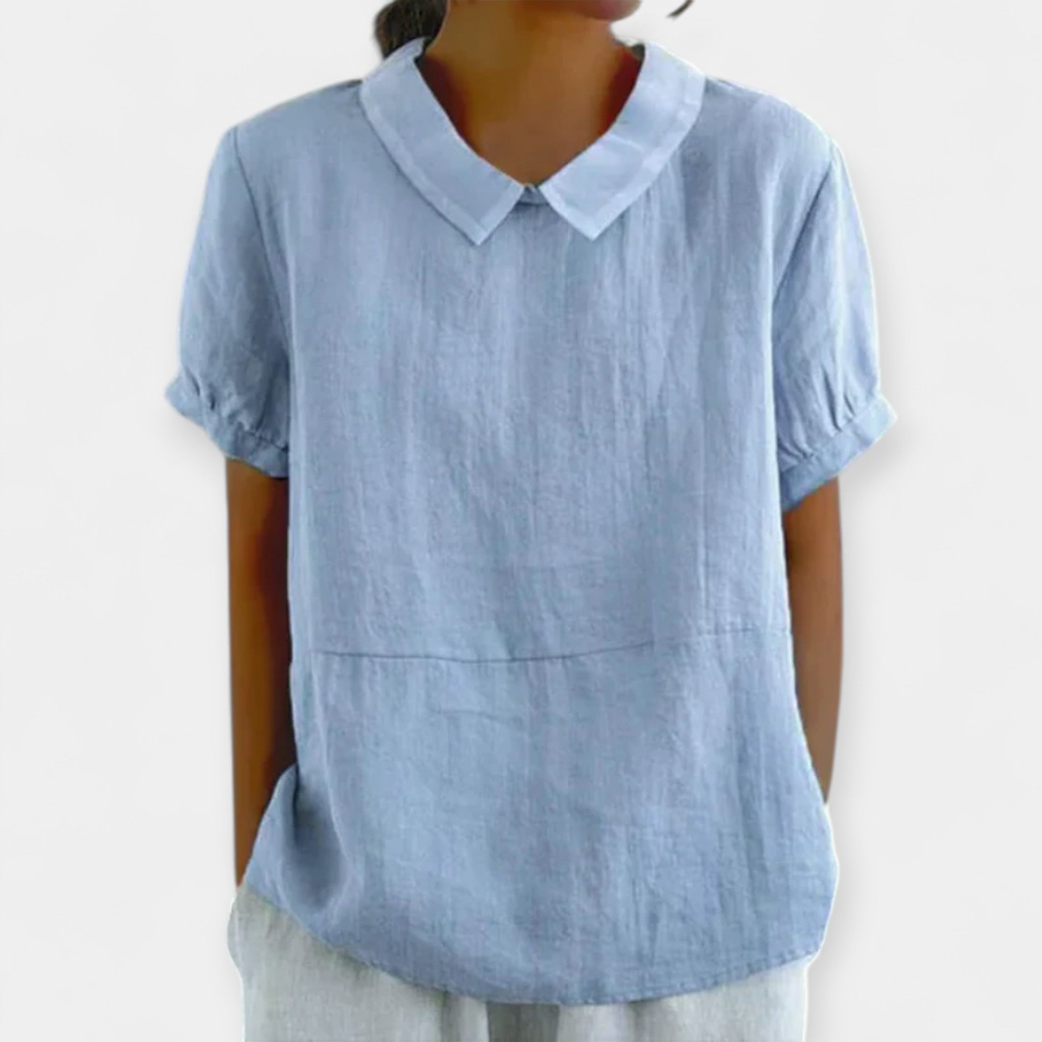 Cotton Shirt with Collar