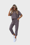 Double Color Cotton 2-Piece Set