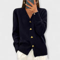 Marij – Women's Sweater with V-Neck in Vintage Style