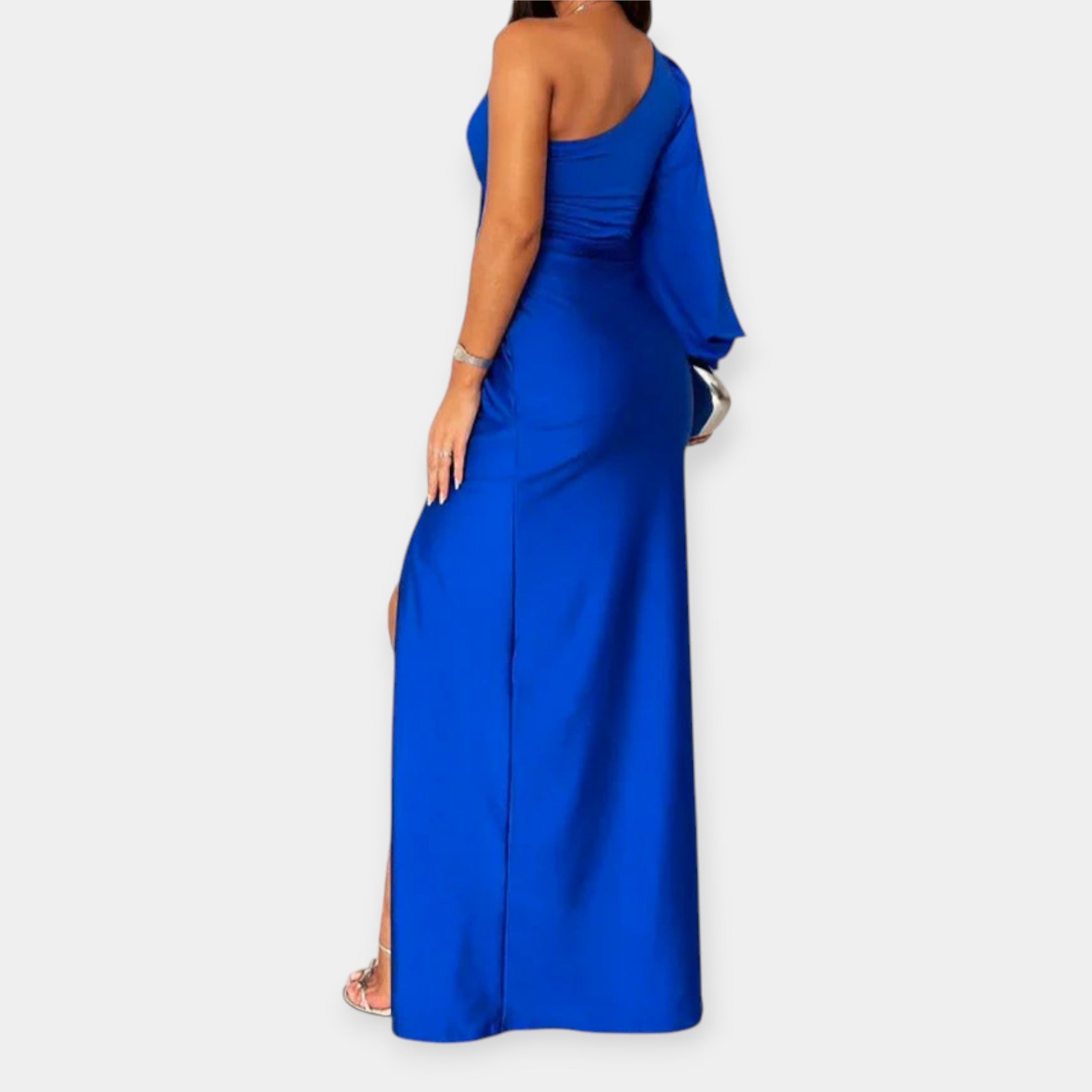 Maxi Dress with One Shoulder and Cut-Out