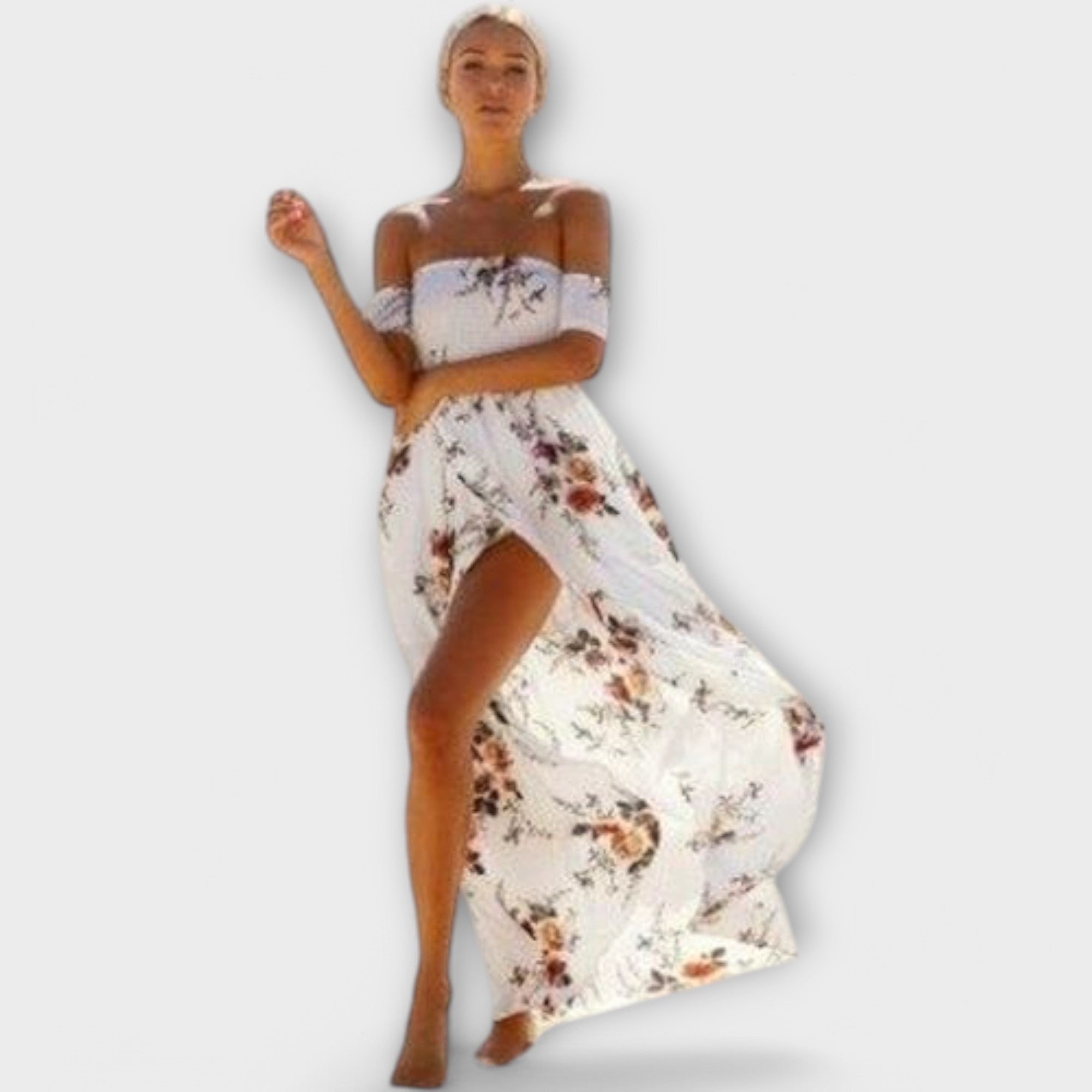Francisca - Boho Style Midi Dress