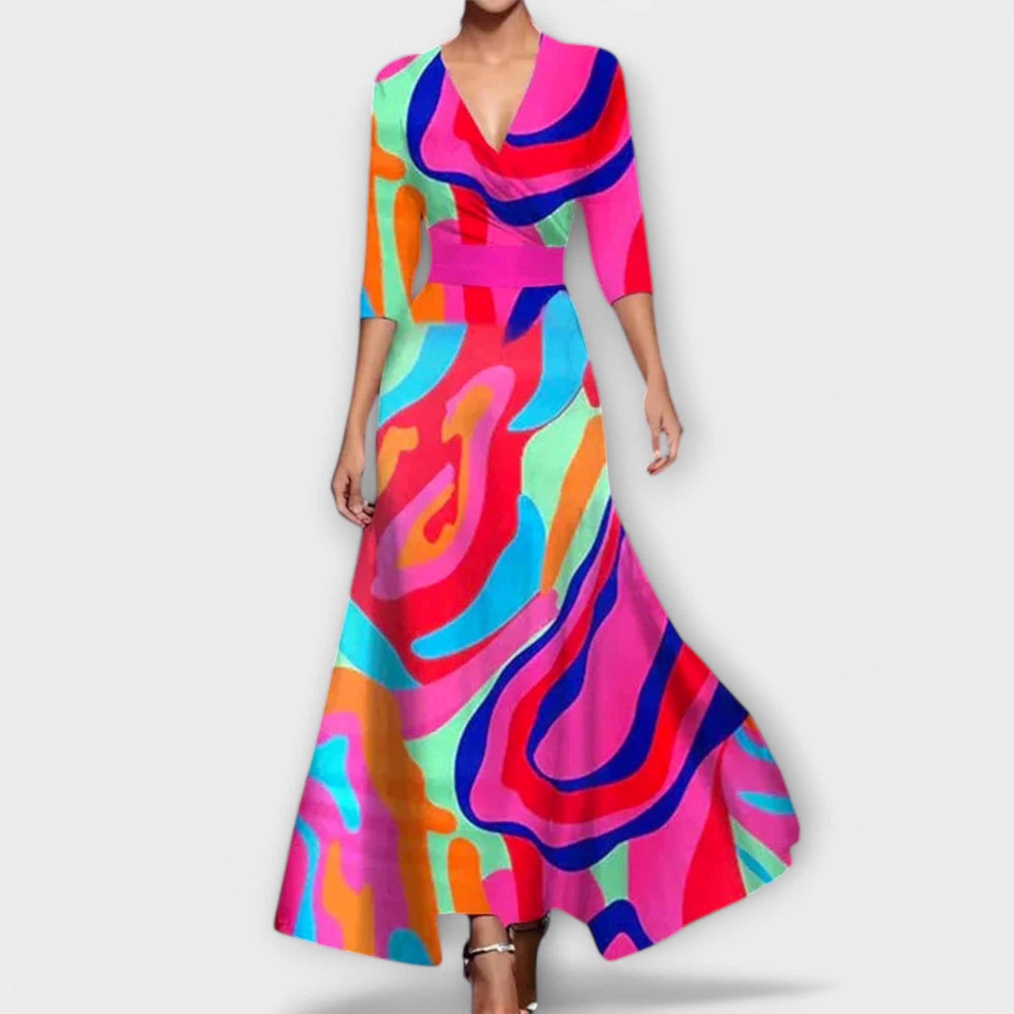 Inês - Elegant Women's Dress with Sleeves