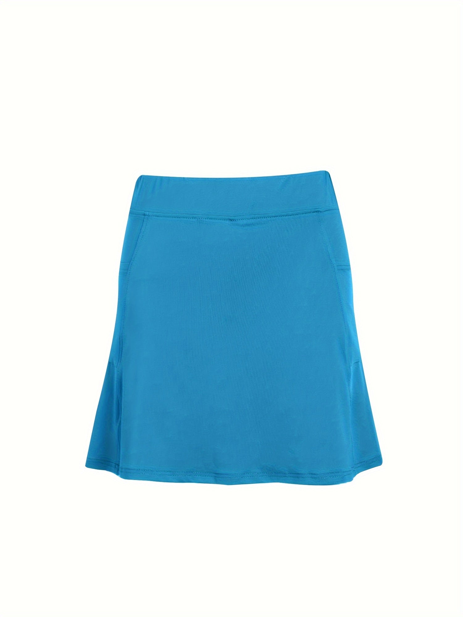 Pantaloni Scurți cu Talie Înaltă, cu Fustă