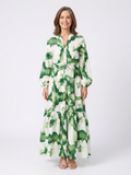 Sabine | Maxi Dress with Long Sleeves and Tied Waist