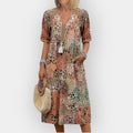 Flower Midi Dress with Style