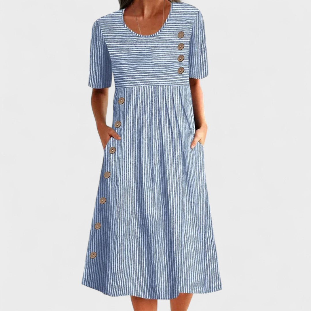 Sofia - Striped Summer Dress