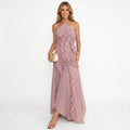 Leonor | Elegant Pleated Dress with Ruffles