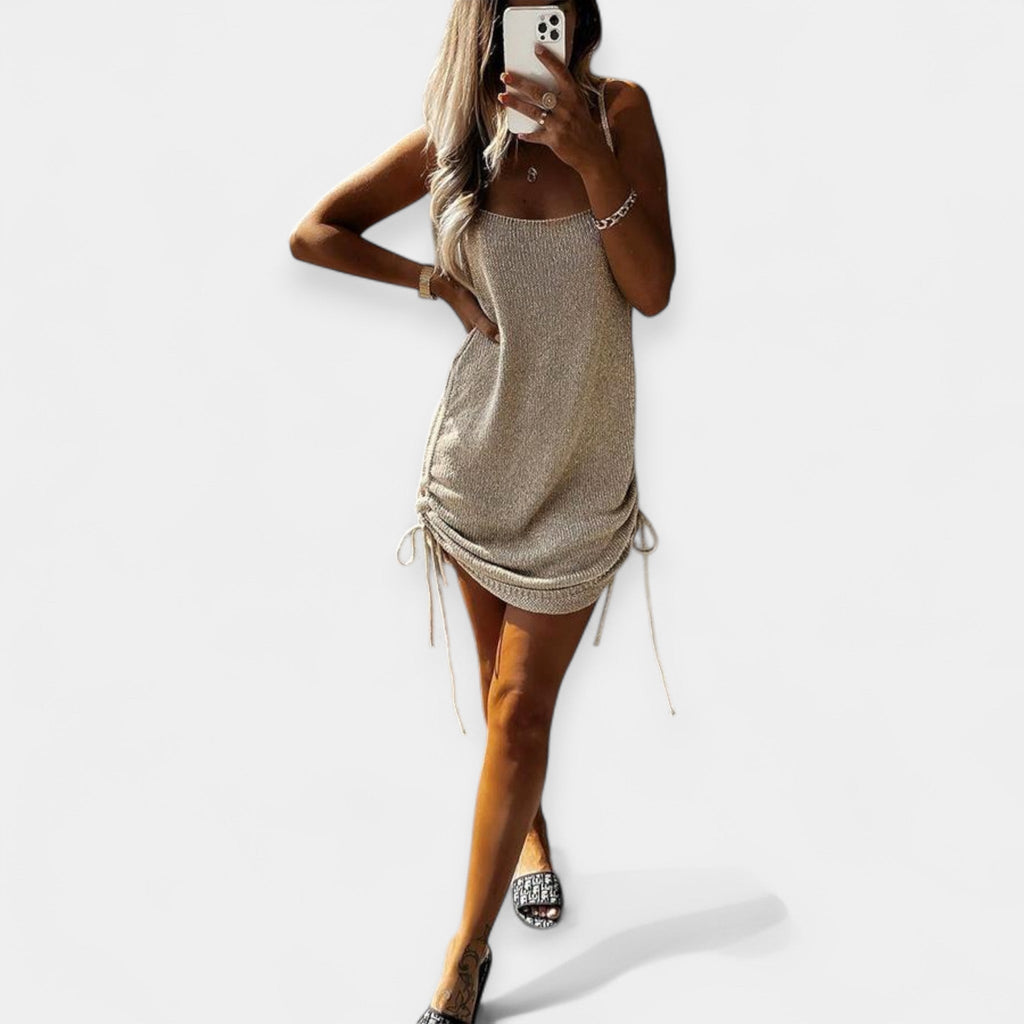 Sleeveless Sweater with Belt