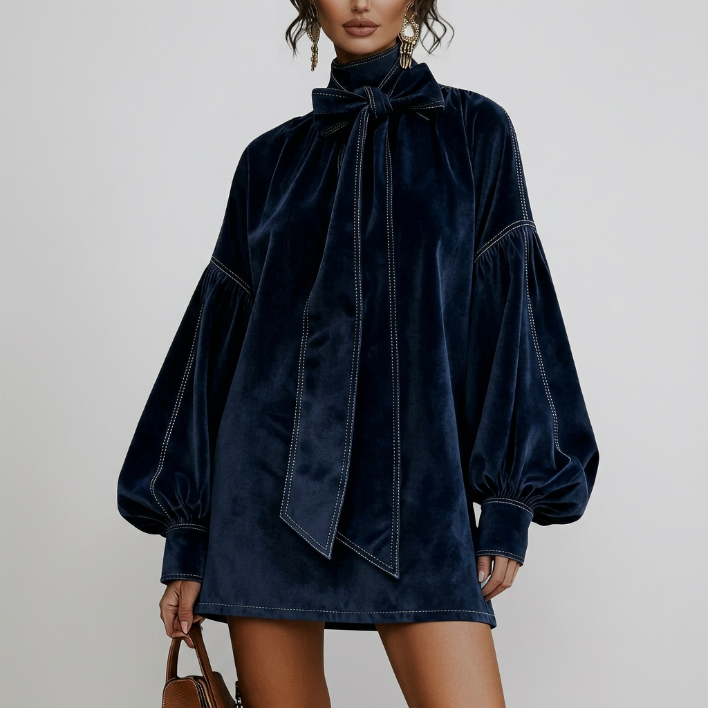 Luciana™ | Luxury Velvet Mini Dress