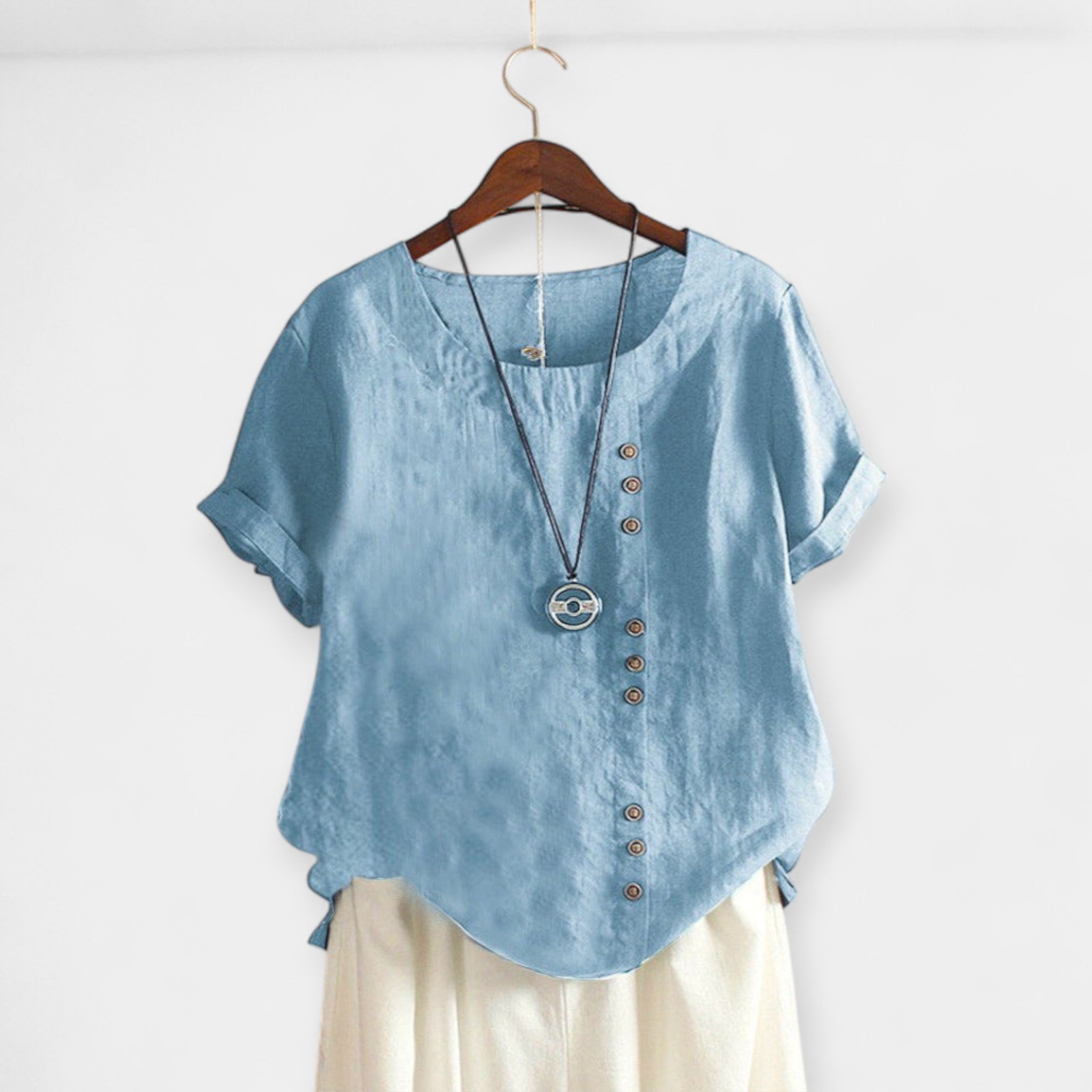 Short Sleeve Shirt with Buttons