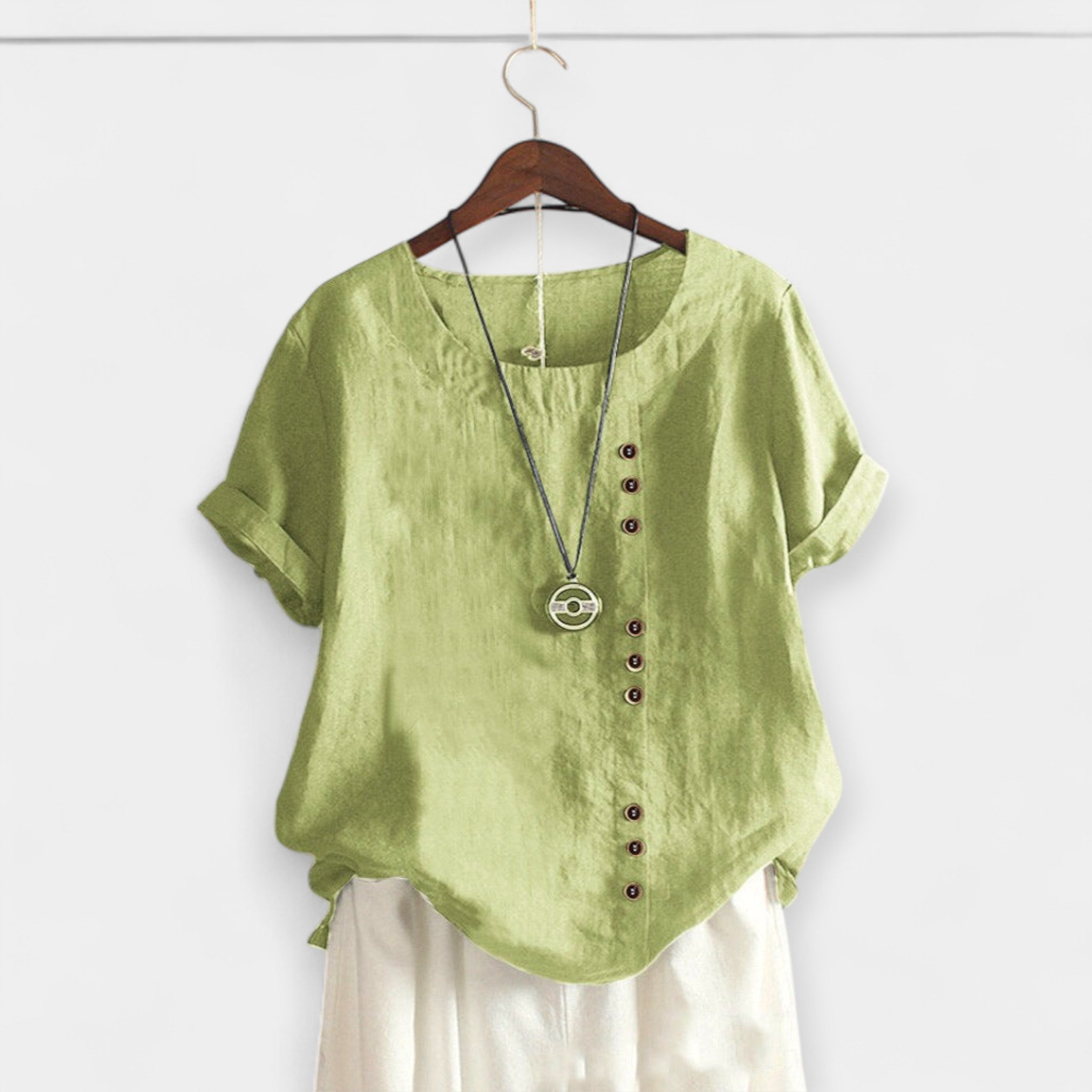 Short Sleeve Shirt with Buttons
