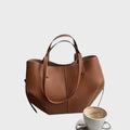 Happiness | Women's Leather Tote Bag