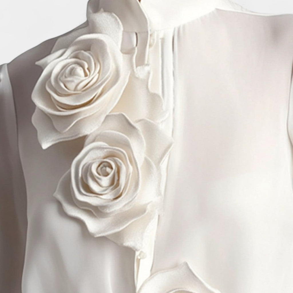 Shirt with 3D Roses
