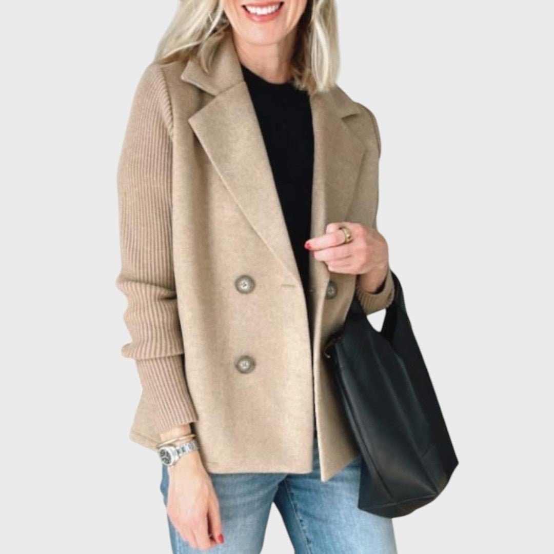 Warmth | Elegant Blazer with Knitted Sleeves