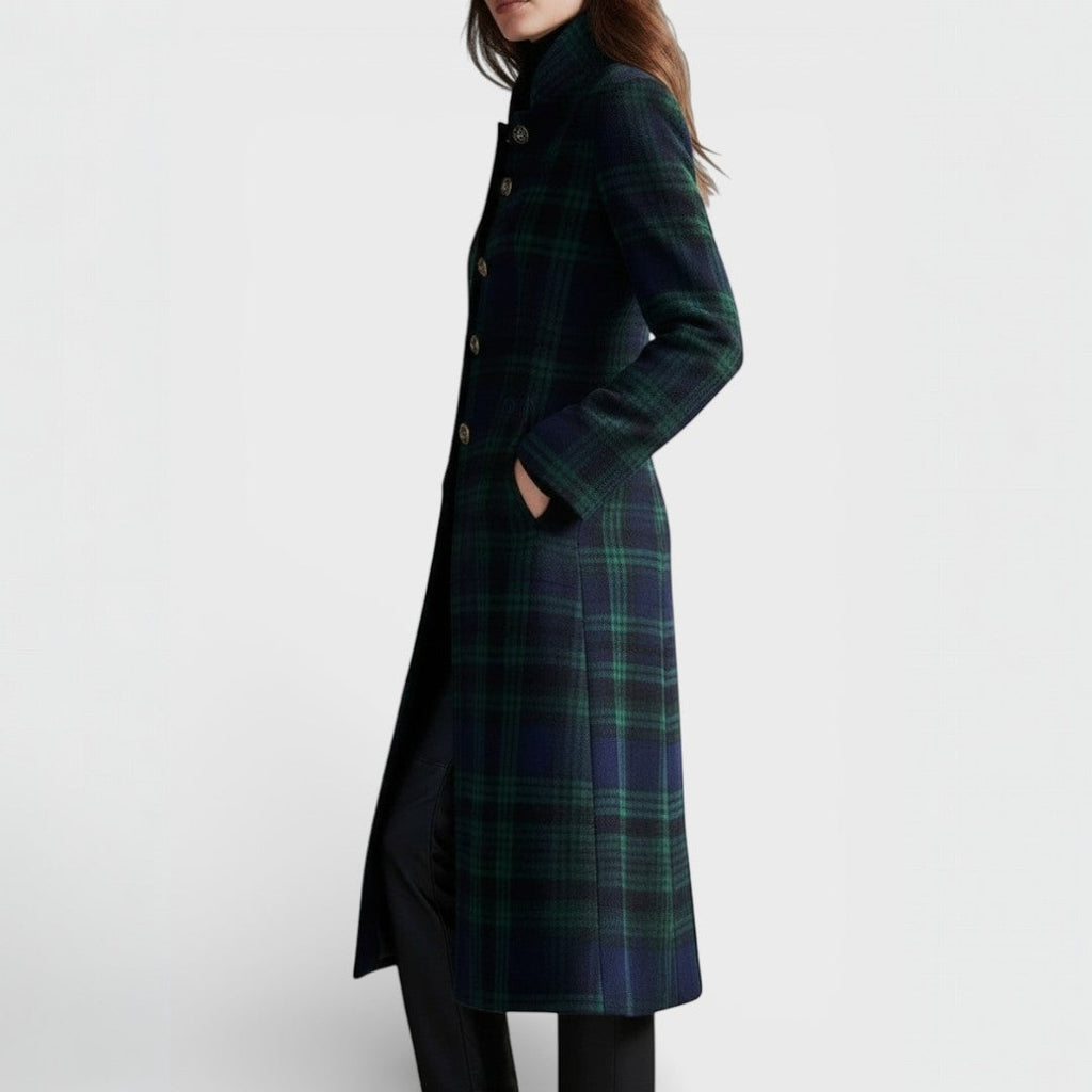 Miranda™ | Elegant timeless checkered coat