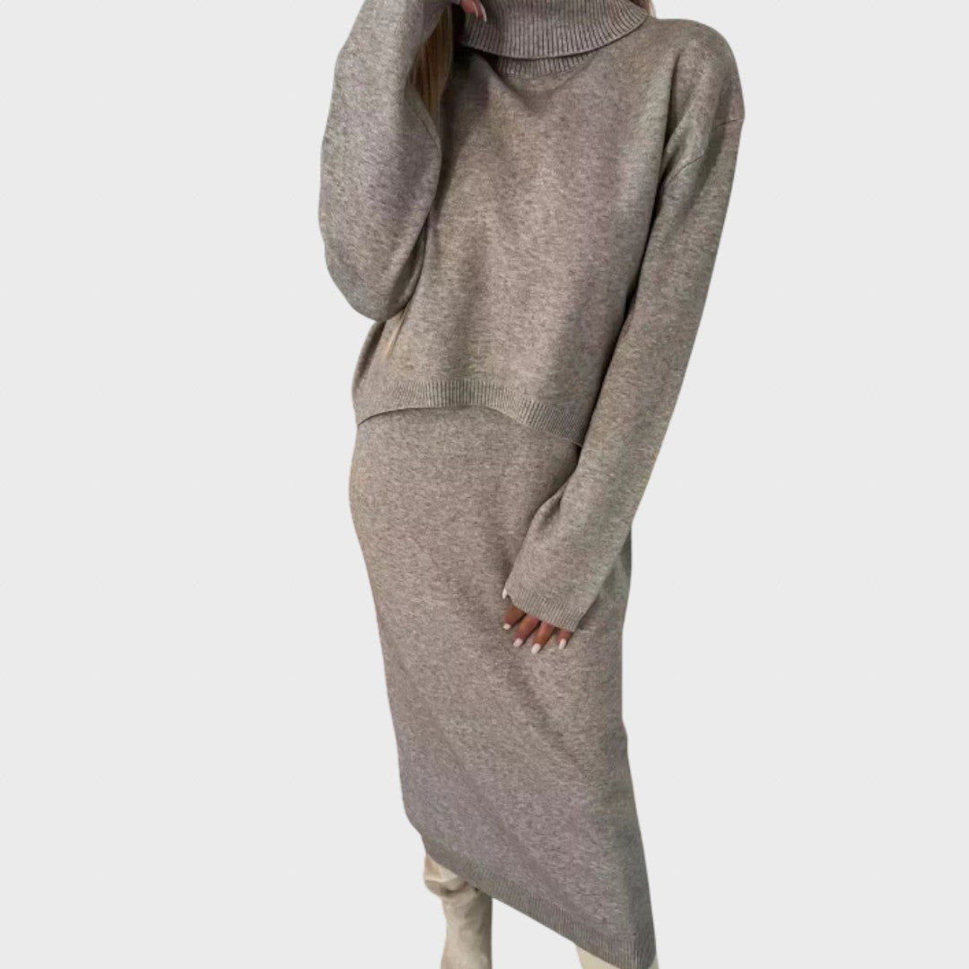Teofilė | Dress with a matching turtleneck