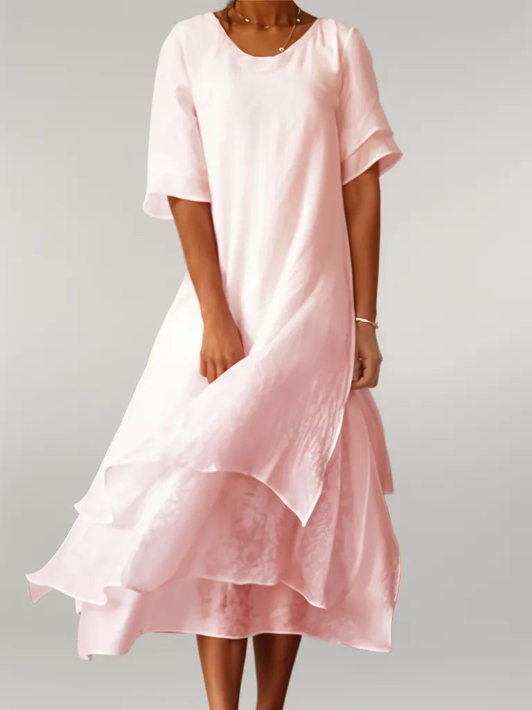 Maxi Dress with Elegant Ruffles