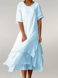Maxi Dress with Elegant Ruffles